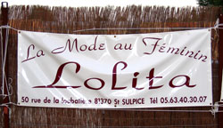 Banderole "Lolita" à St Sulpice